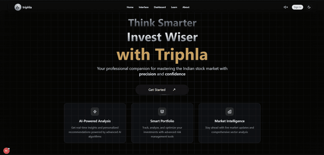 Real-time market dashboard
